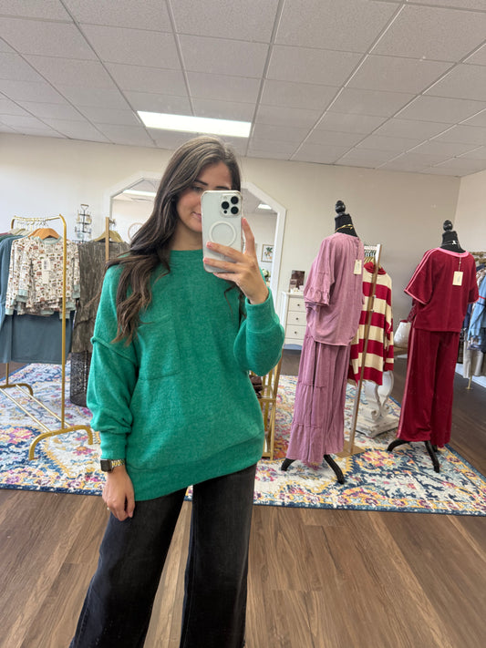 Peyton Sweater in Forest