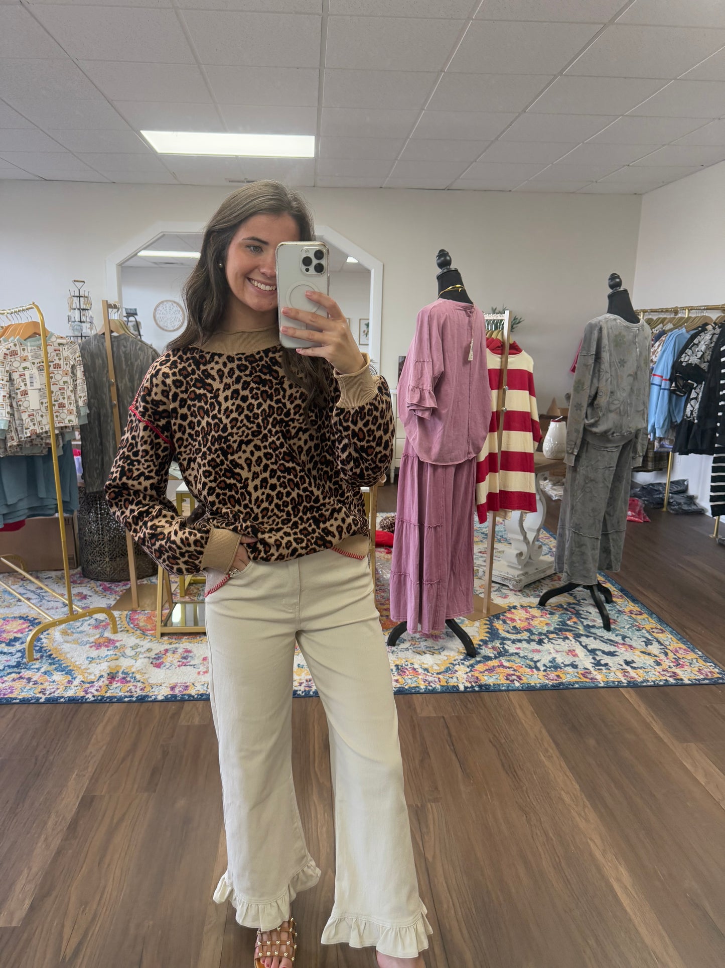 Jackie Animal Print Sweater