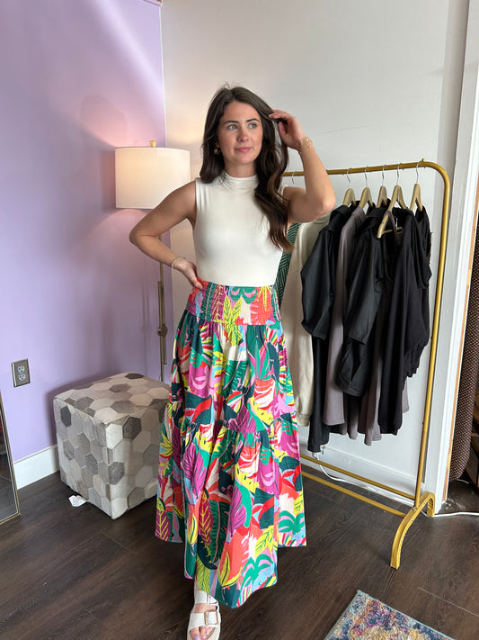 Birds of Paradise Maxi Skirt