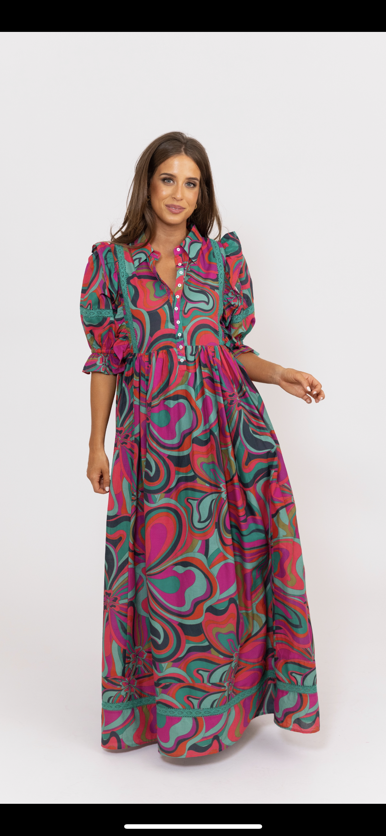 Multi Swirl Maxi Dress