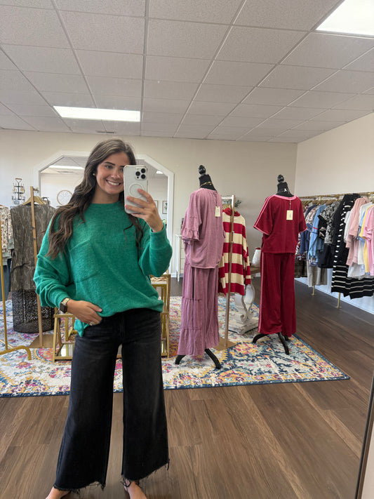 Peyton Sweater in Forest