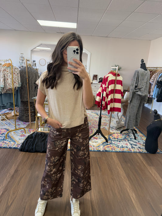Fall Floral Pants