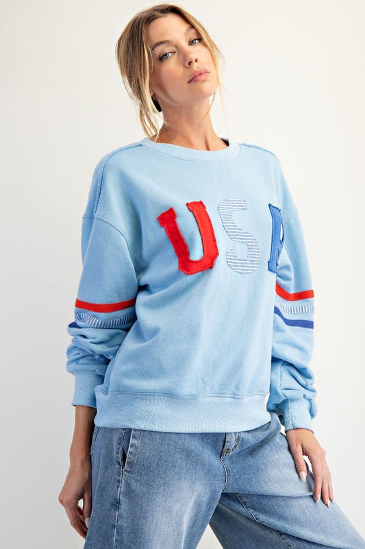 USA Patched Pullover