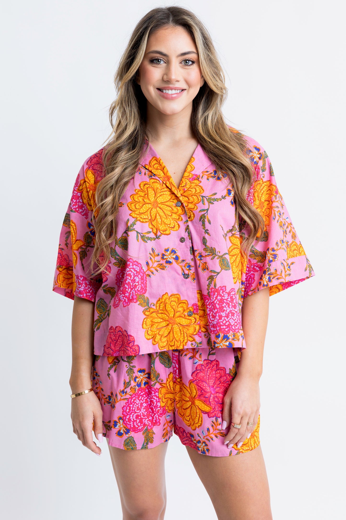 Floral Poplin Top